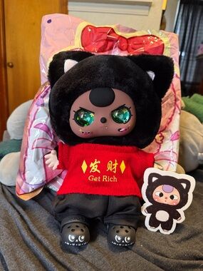 ‼️‼️Authentic Baby Three 400% - black cat